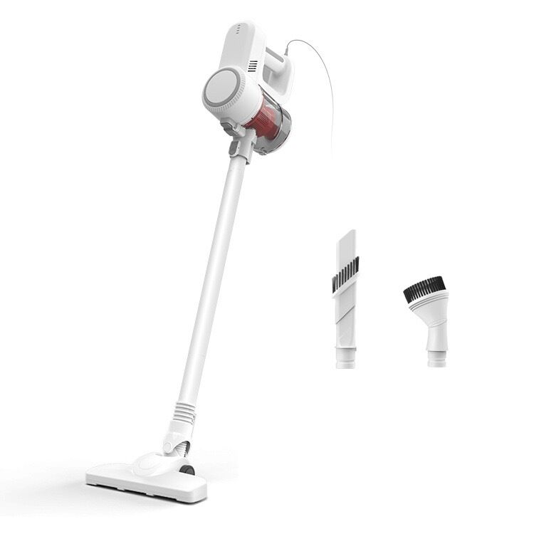 Lightweight Cordless Stick Vacuum Cleaner 500W 14kPa Suction 0.8L  White for Home Hard Floor Carpet Pet Hair