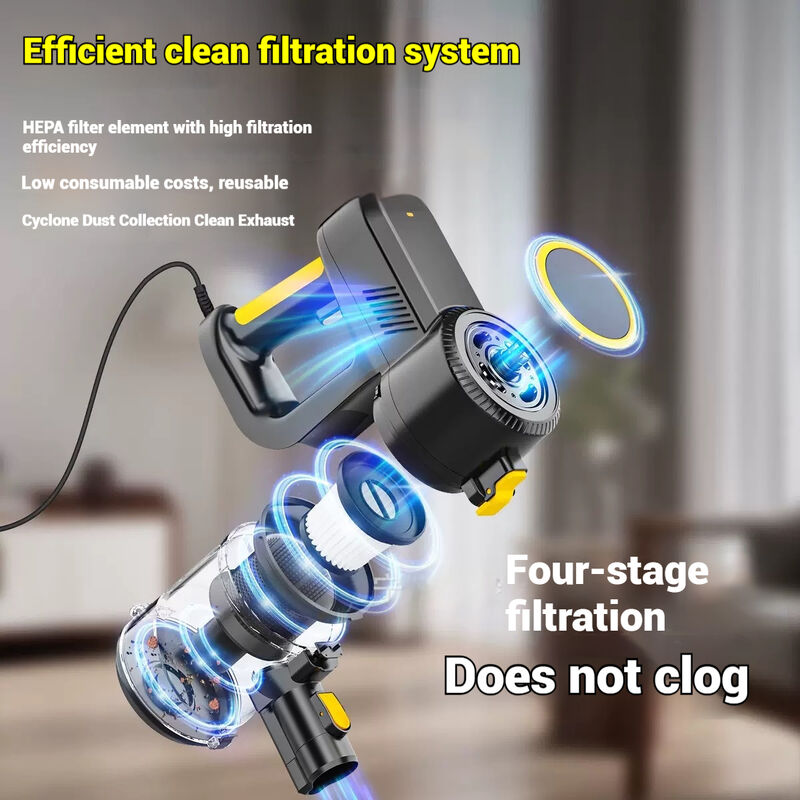 500W High Power Corded Vacuum Cleaner with 15Kpa Suction and 0.8L Dust Bucket for Hard Floor Carpet Pet Hair Cleaning