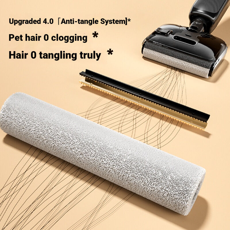 Cordless Wet Dry Vacuum Cleaner with 900ML Clean Water Tank Brushless Motor and PTC High Temperature Drying Floor Cleaner Machine