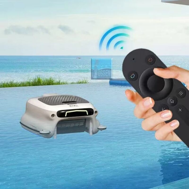 IPX7 Waterproof Floating Pool Skimmer Robot with 7800mAh Battery and 180μm Filter Mesh for Efficient Pool Cleaning