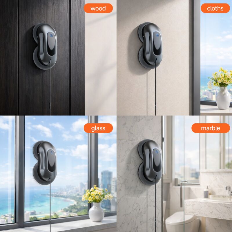 Automatic Window Cleaner with 2800-3000 Pa Suction, 26,000 rpm Motor Speed, and 30 mins Adsorption Time