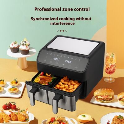 Home Electric Air Fryer Double Visual Intelligent 2000W 8L Capacity Oil Free