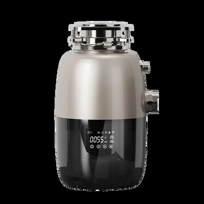 Household Silent Kitchen Waste Disposer Black 750W 1.4L Capacity With Vertical Installation