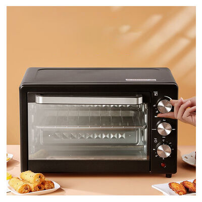 Intelligent Electric Air Fryer Oven 22L Black Airfryer Toaster Oven 1000W 220V