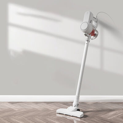 Convenient Wired Vacuum Cleaner White 500W High Efficiency Lightweight Corded Stick Vacuum