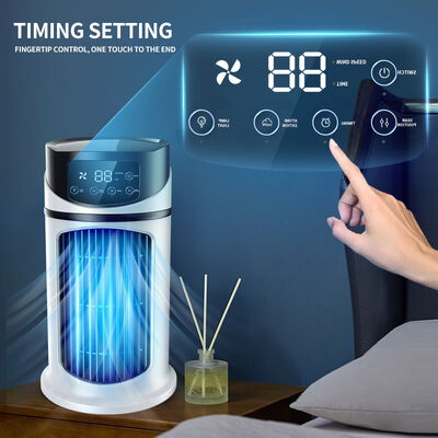 Mini Quiet Tower Fan For Bedroom White USB Charging Mode 3 In 1