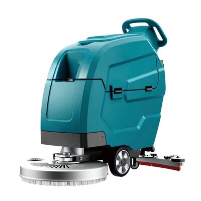 Push-Type Floor Scrubber with 550W Brush Motor, 500W Vacuum Motor, and 180-Degree Rotating Handrail for Efficient Cleaning
