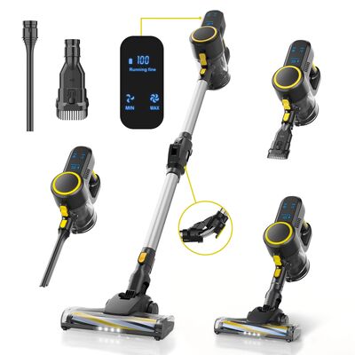 18Kpa Suction Cordless Vacuum Cleaner with Brushless DC Motor and 35-40 Minutes Runtime Handheld Stick Vacuum